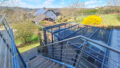 Treppe vom Balkon in den Garten