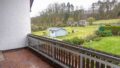 Der großzügige überdachte Balkon