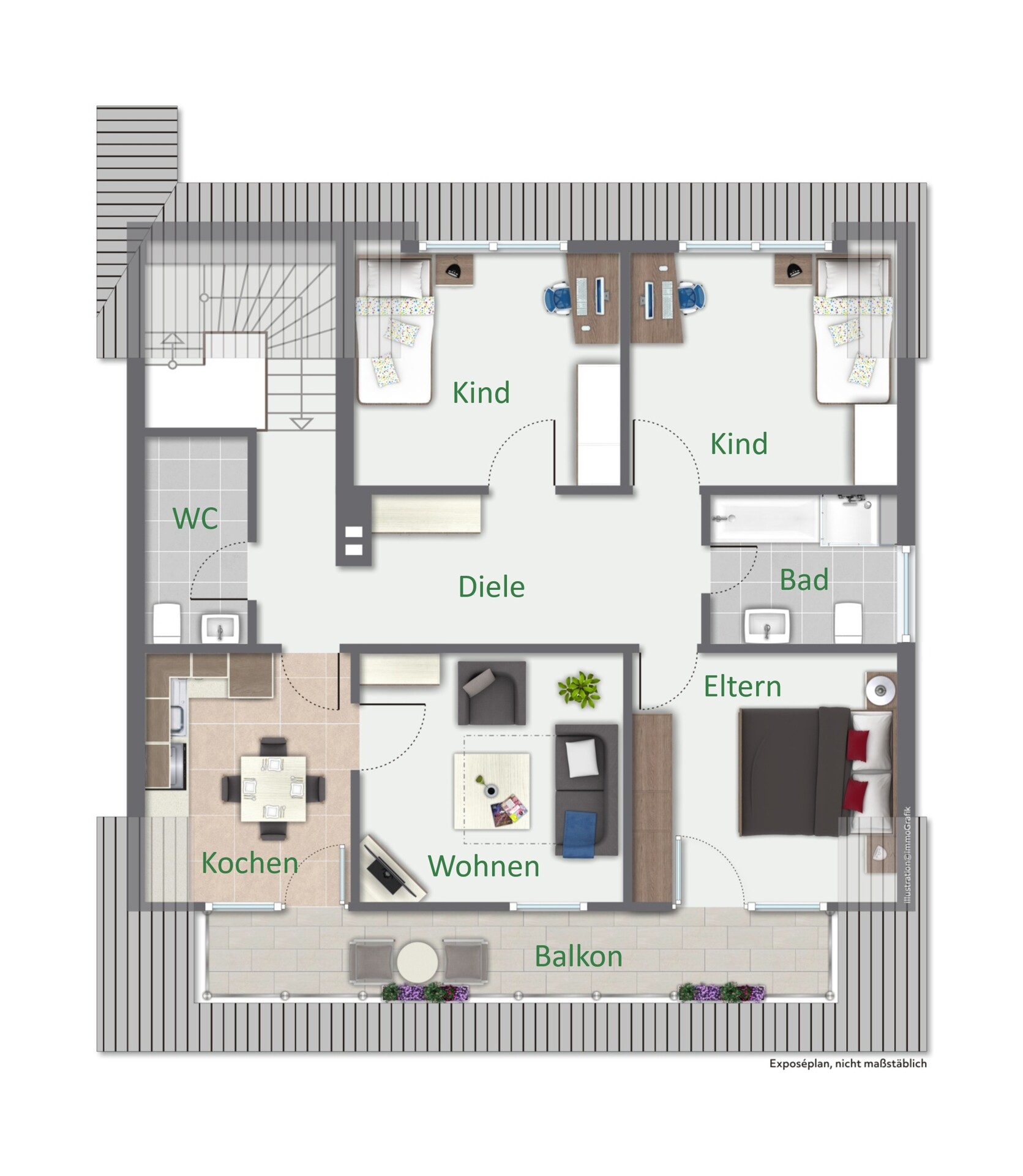 Grundriss Obergeschoss