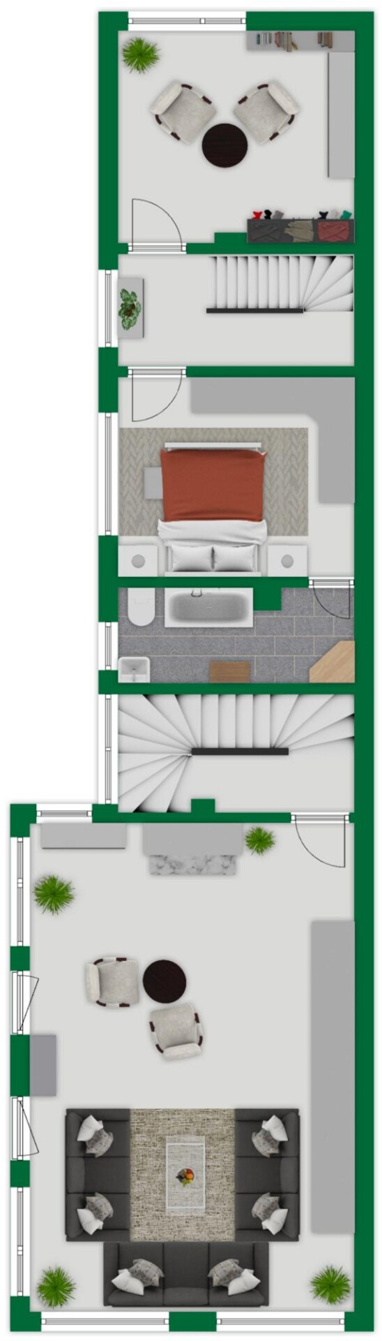 Grundriss-Skizze Obergeschoss
