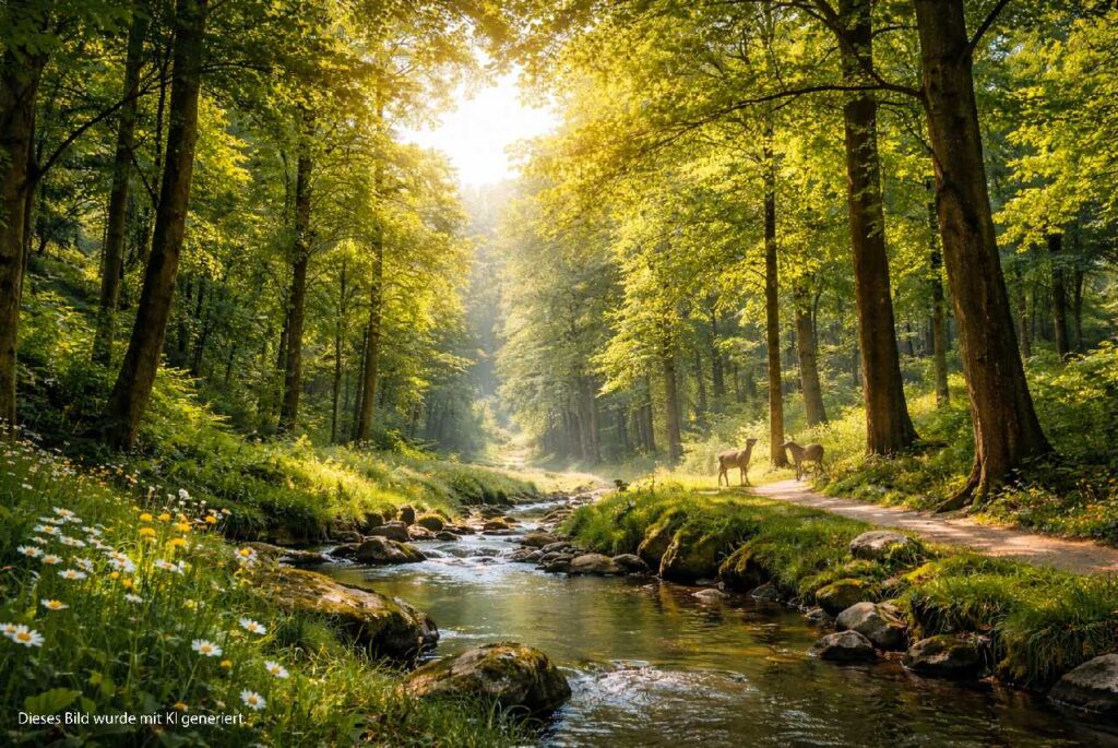 Wald- und Naturlage in Mettmann (KI generiert)
