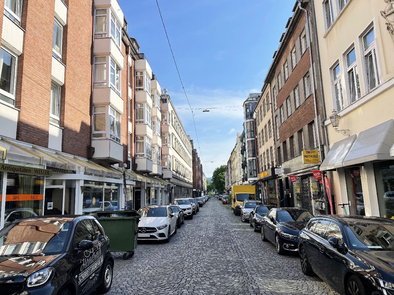 Blick in die Hohe Straße