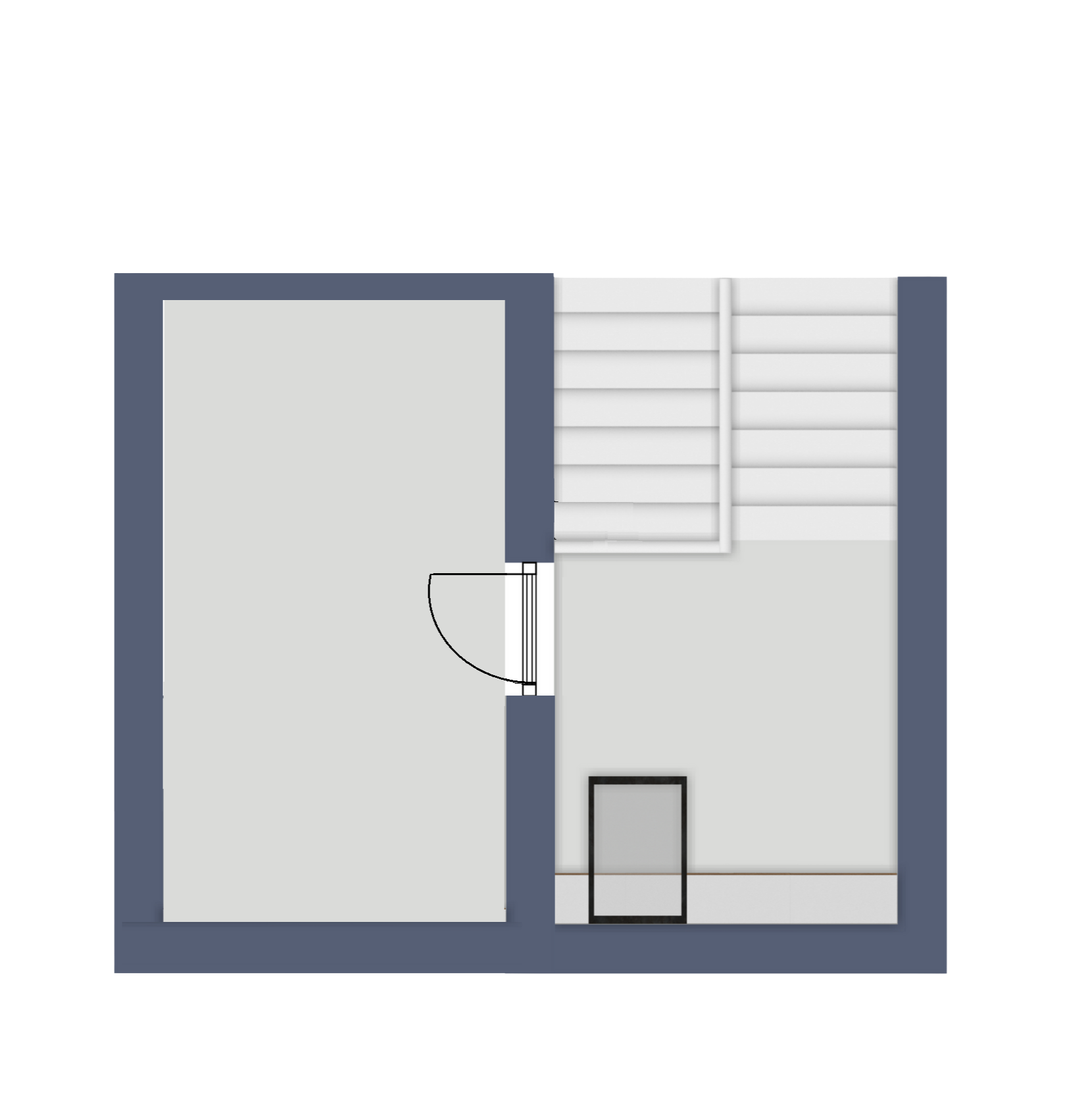 Grundriss Heizung-/Lagerraum und Empore 4. OG