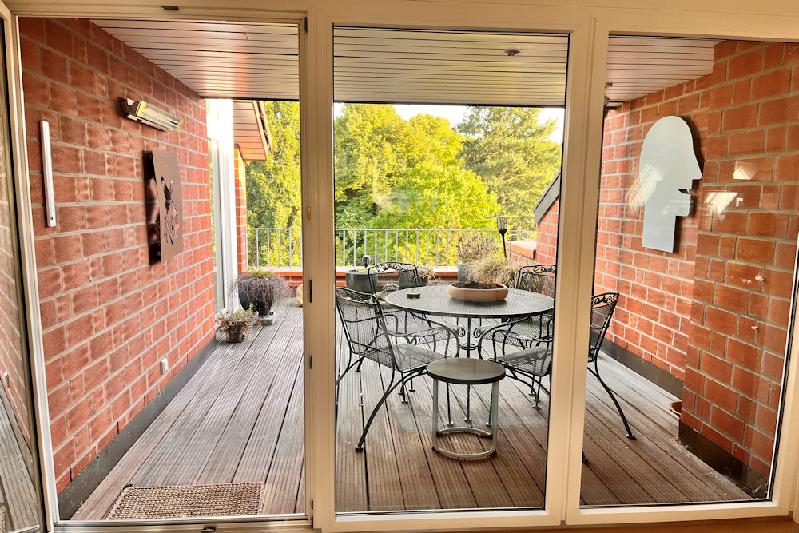 Balkon aus Küche