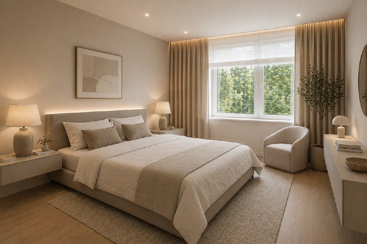 Schlafzimmer KI-generiert
