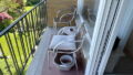 Haushälfte links Balkon