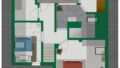 Grundriss-Skizze Obergeschoss