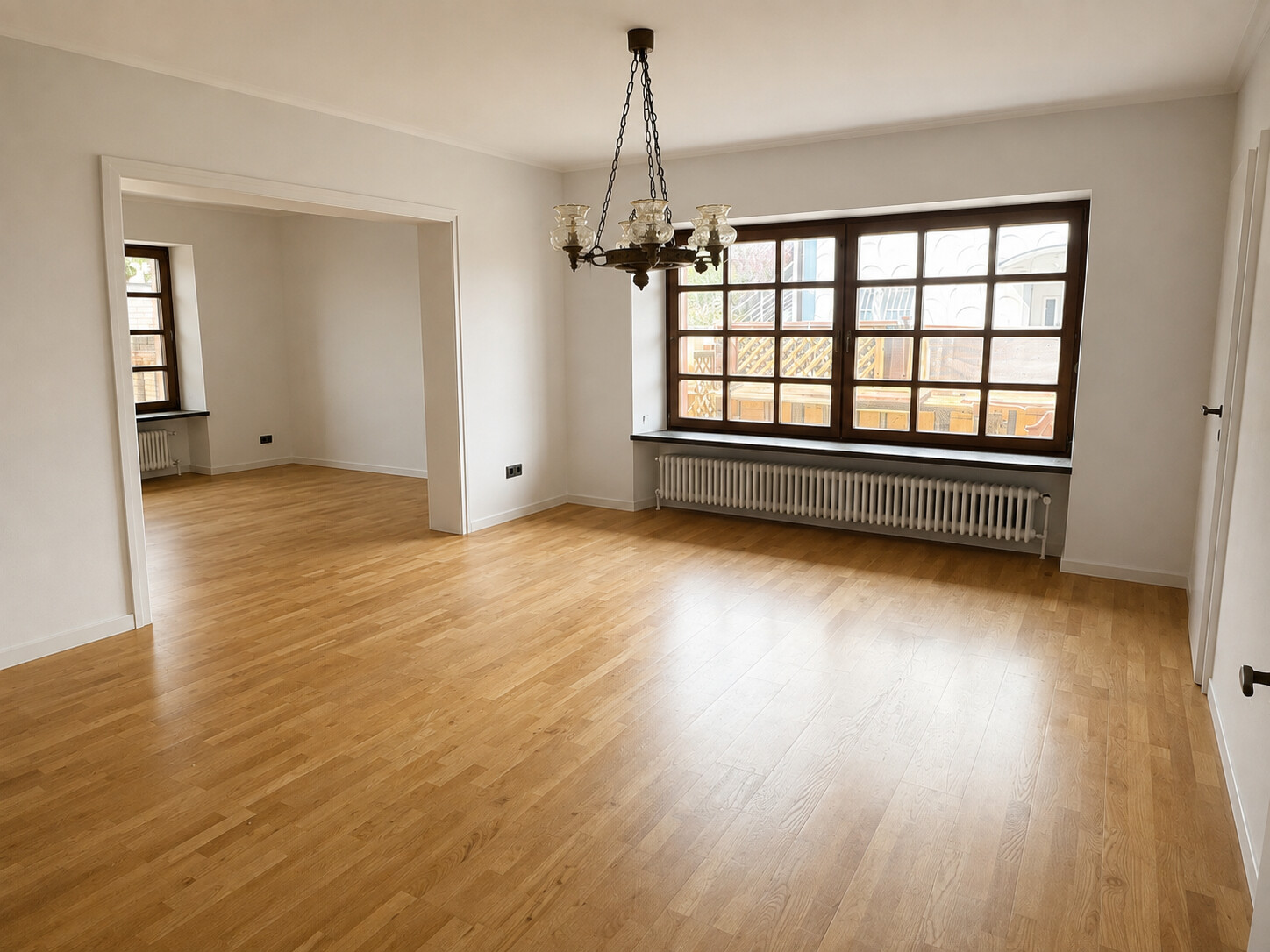 Bsp. Wohnbereich ohne Holzwände/-decken (KI-generiert)