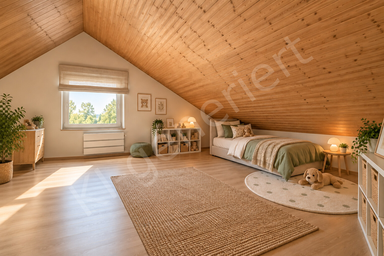 KI Generiert - Beispieleinrichtung - Kinderzimmer 1 (DG)